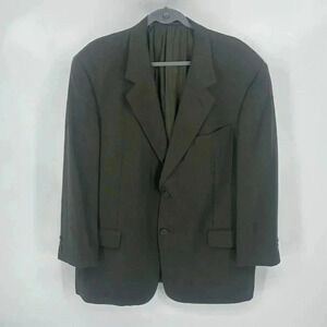 Valentino Uomo 46L Italy Virgin Wool Blazer Suit Sport Coat Jacket Brown*READ
